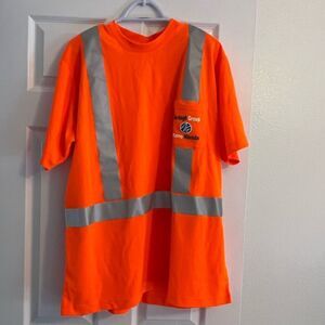 HiVis shirt with reflective stripes.  Never worn